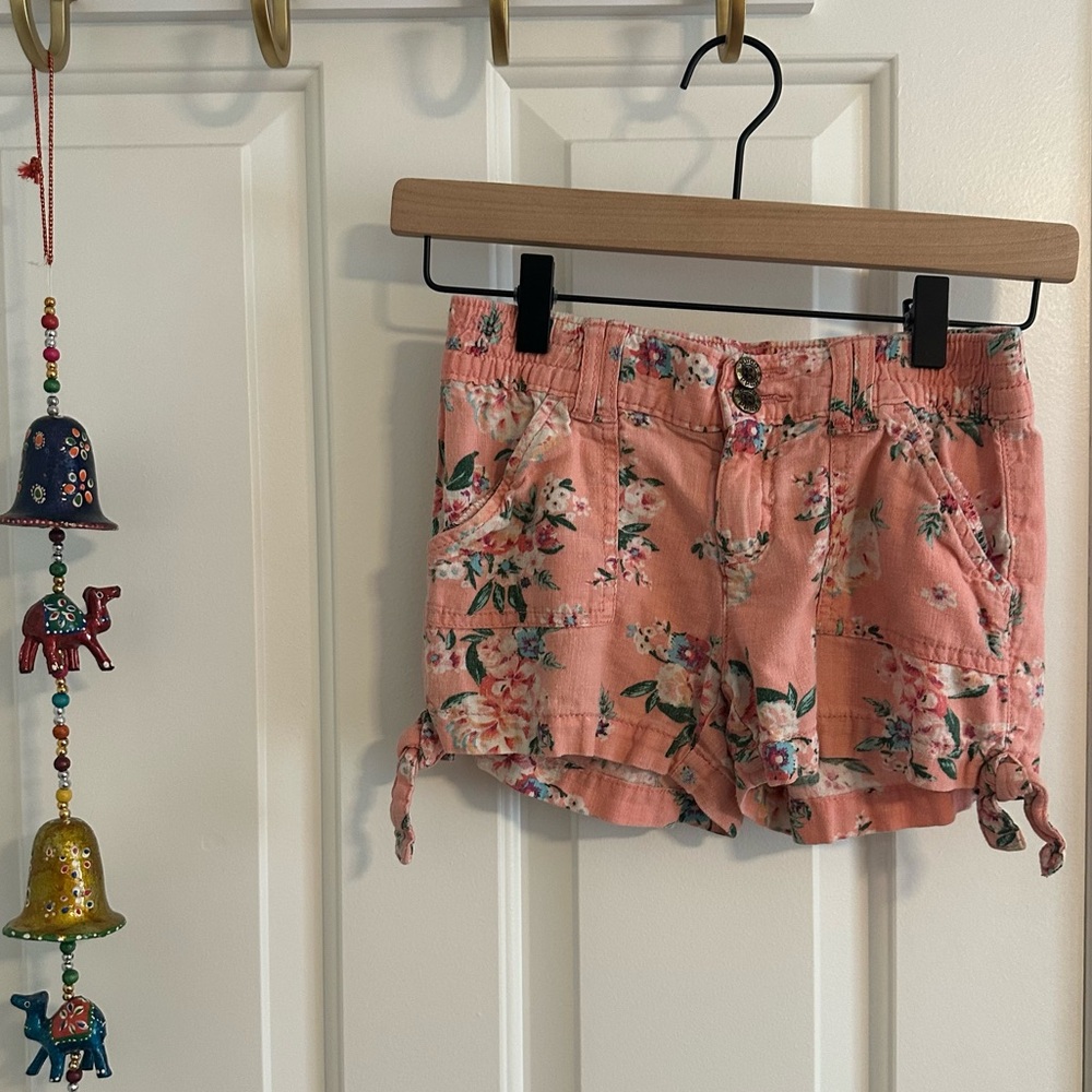 Mudd- Girls Floral Linen Shorts